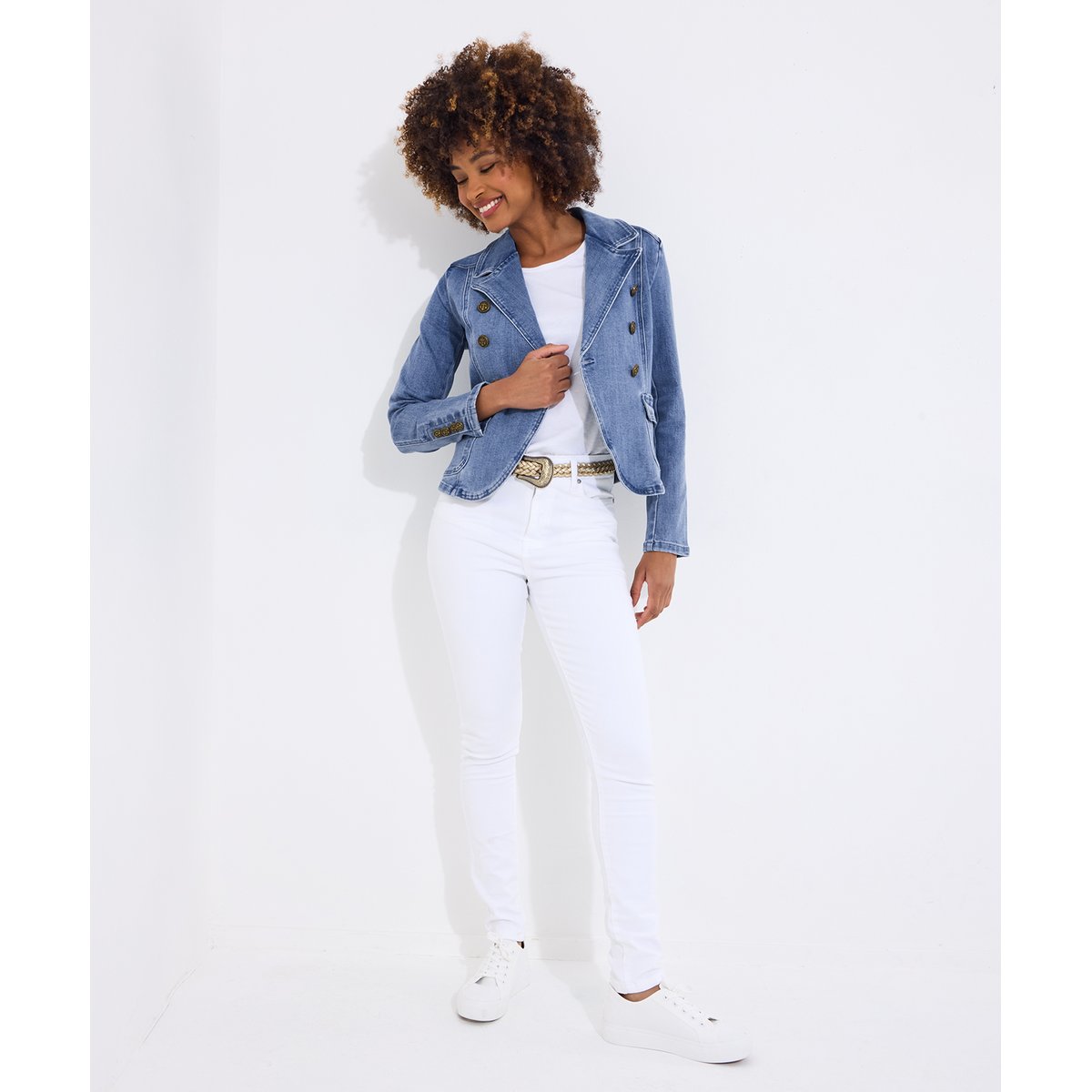 Blazer Denim Stretch Détente bleu, JOE BROWNS