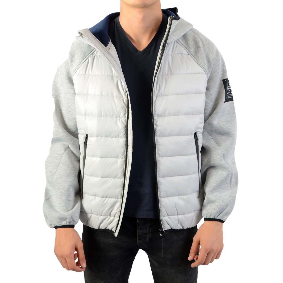 Doudoune Bora misty grey, PEPE JEANS