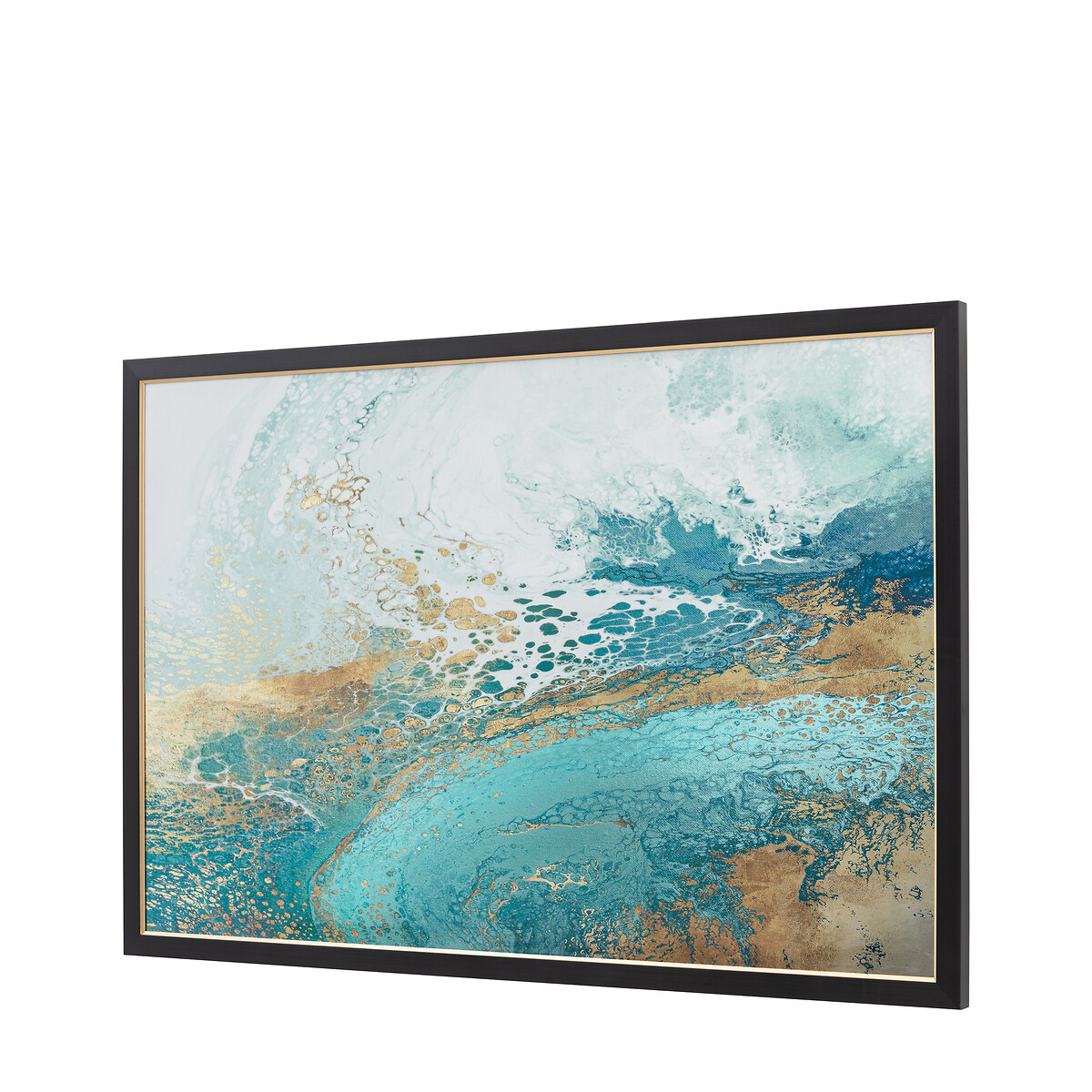 120x80cm Lagoon Framed Canvas blue, ÉDITÉ