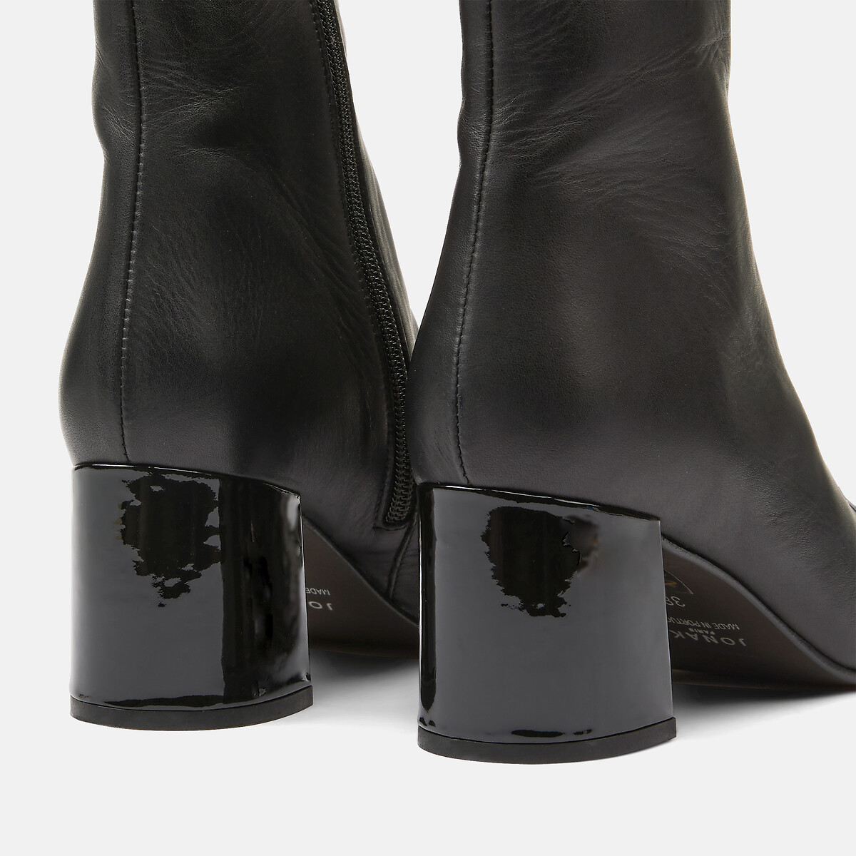 Bottines en cuir, à talons, DONIAMA noir, JONAK