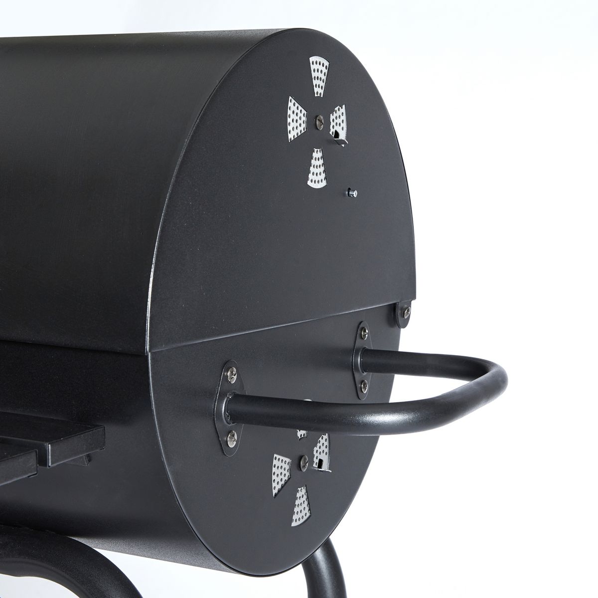 Barbecue charbon EBCA1 noir sur chariot, 62x35 cm noir, ESSENTIEL B