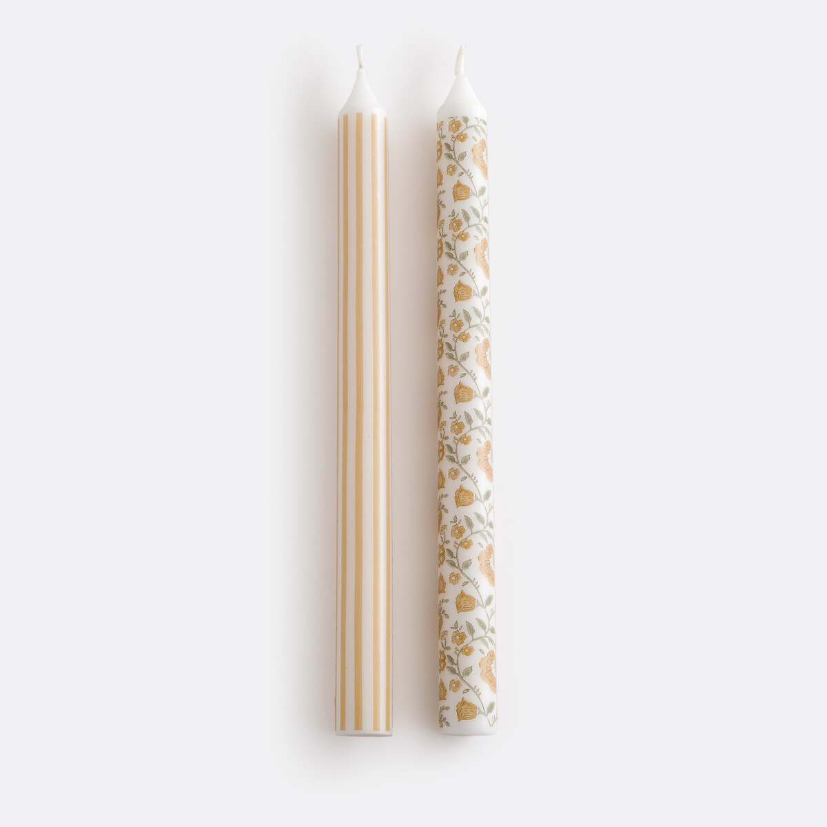 Lot de 2 bougies imprimées, YASSIA multicolore, LA REDOUTE INTERIEURS