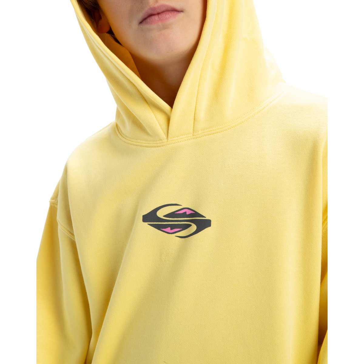 Sweat à capuche APOG HERITAGE jaune popcorn, QUIKSILVER