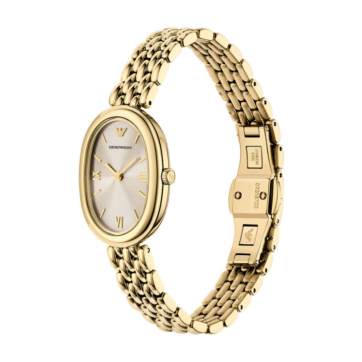 Montre Analogique EMPORIO ARMANI doré champagne doré, EMPORIO ARMANI