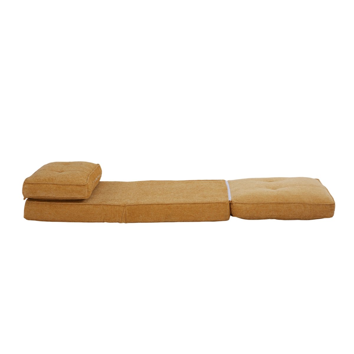 Fauteuil chauffeuse convertible en tissu, BRAGA jaune, NORDLYS