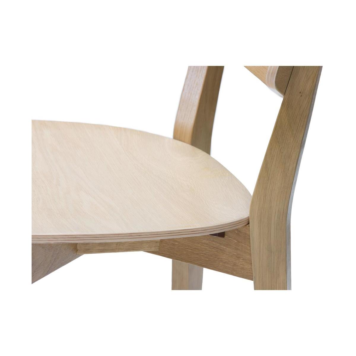 Chaises vintage en bois clair chêne (lot de 2) AVEA chêne clair, MILIBOO