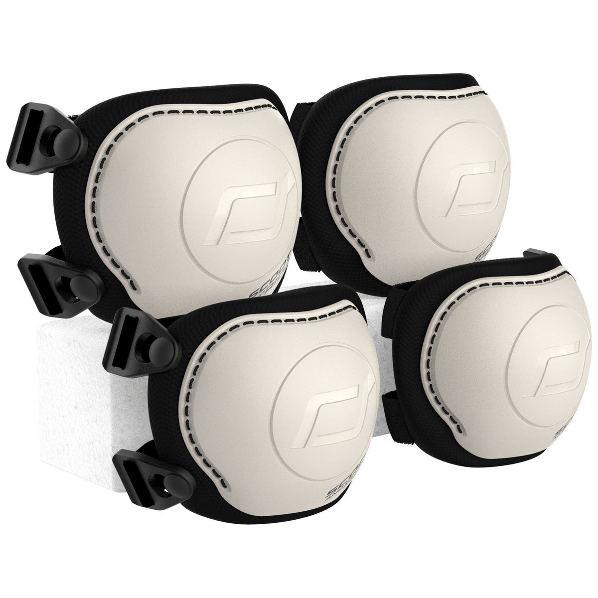 Set de protection beige, noir, SCOOT AND RIDE
