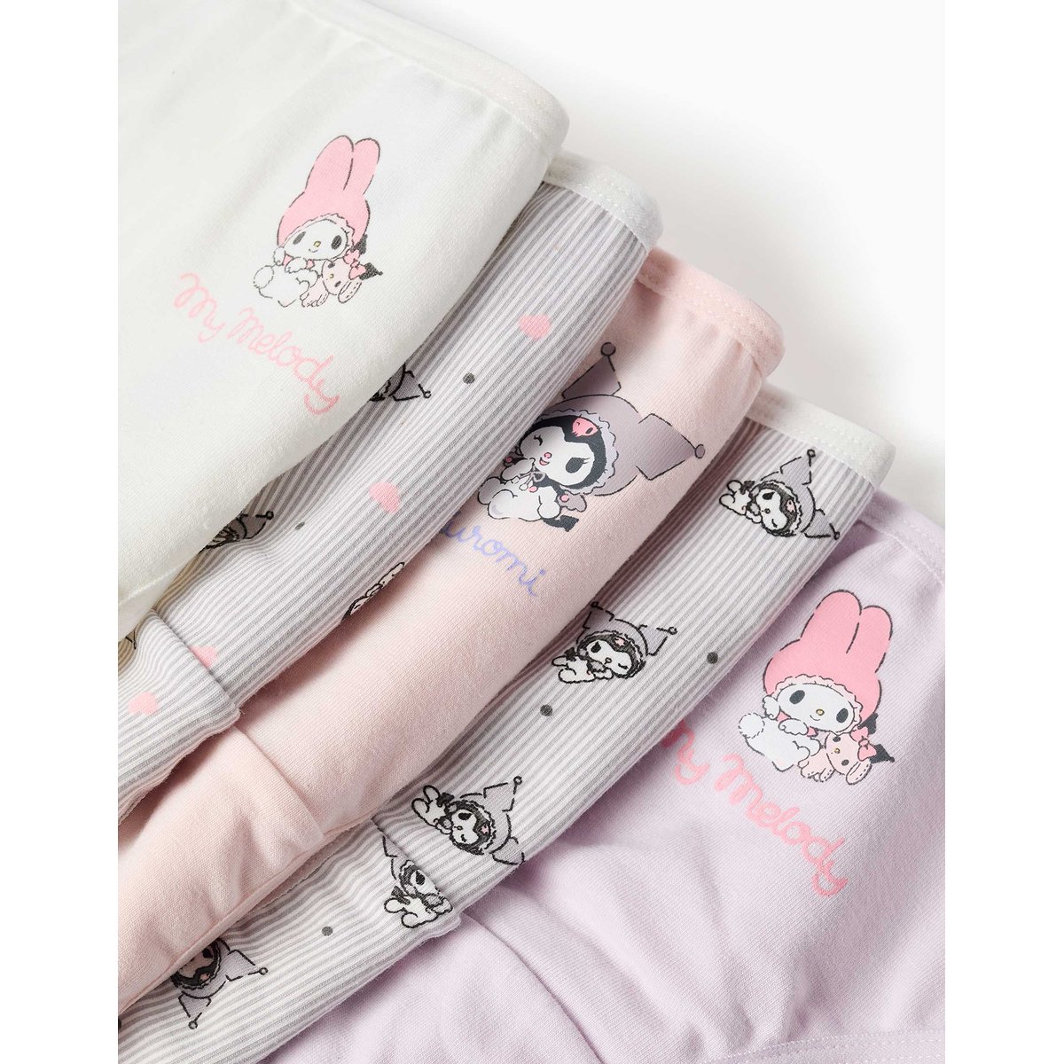 Lot de 5 culottes en coton avec imprimés Kuromi multicolore, ZIPPY