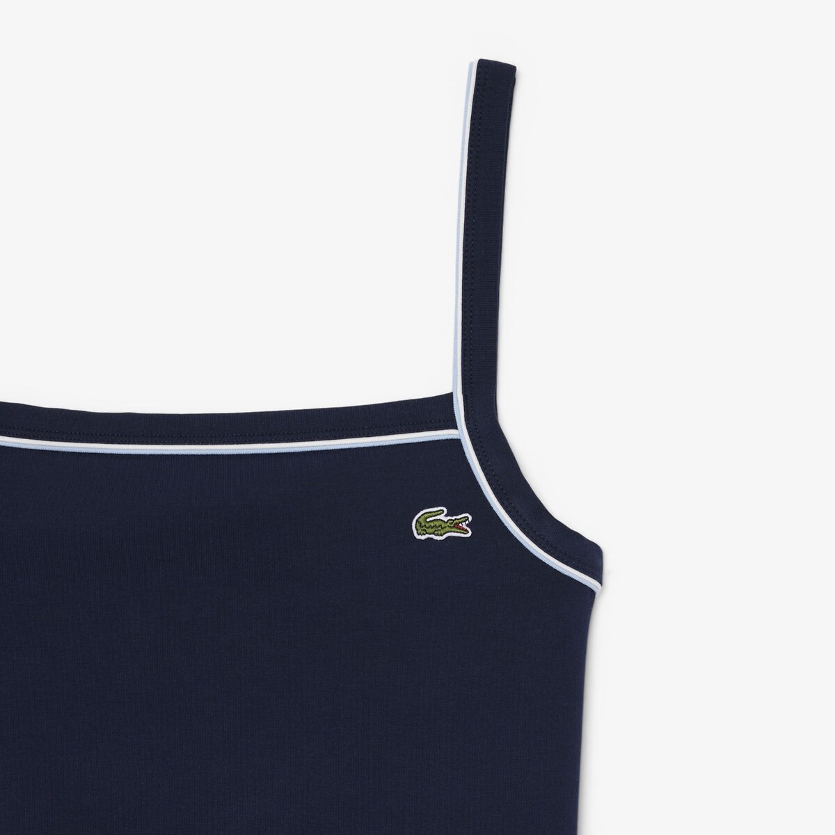 Top con spalline sottili navy, LACOSTE