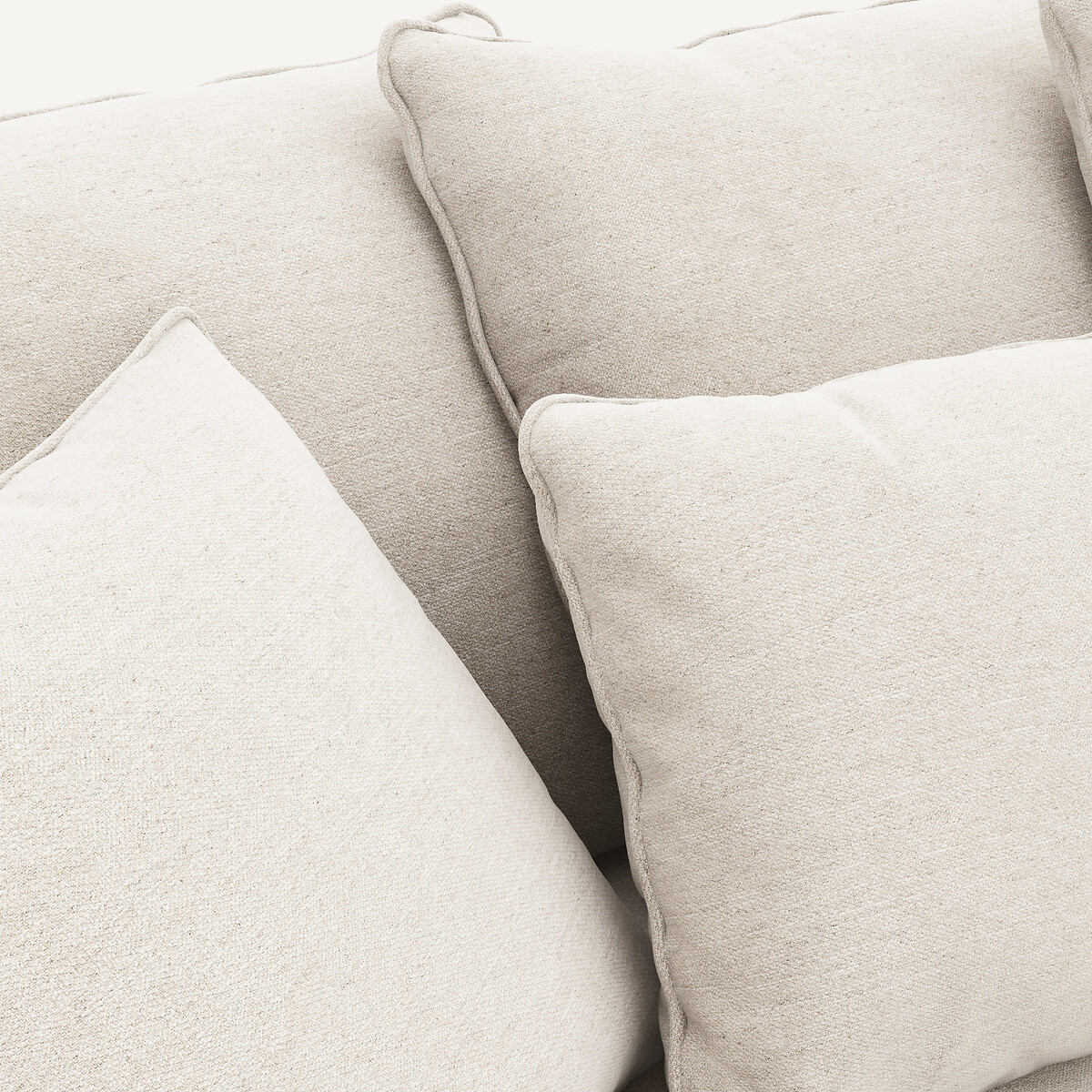 3-, 4- oder 5-Sitzer-Sofa, aus meliertem Canvas, LAZARE elfenbein, AM.PM