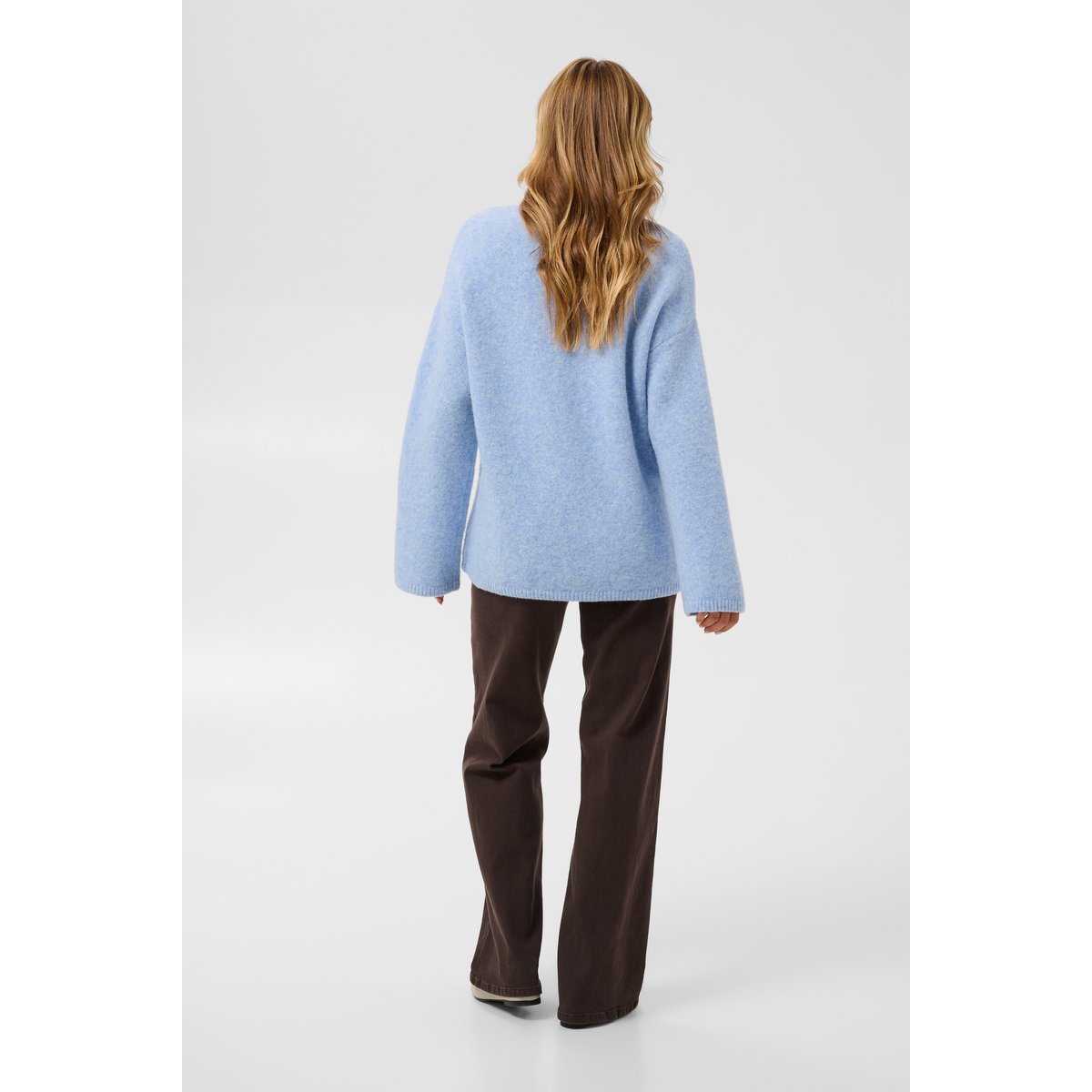 Pullover tricoté bleu provence melange, KAFFE
