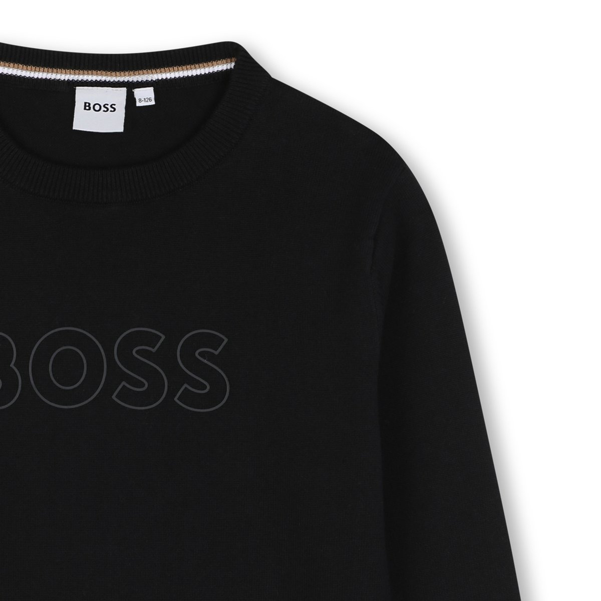 Pull tricot black, BOSS KIDSWEAR