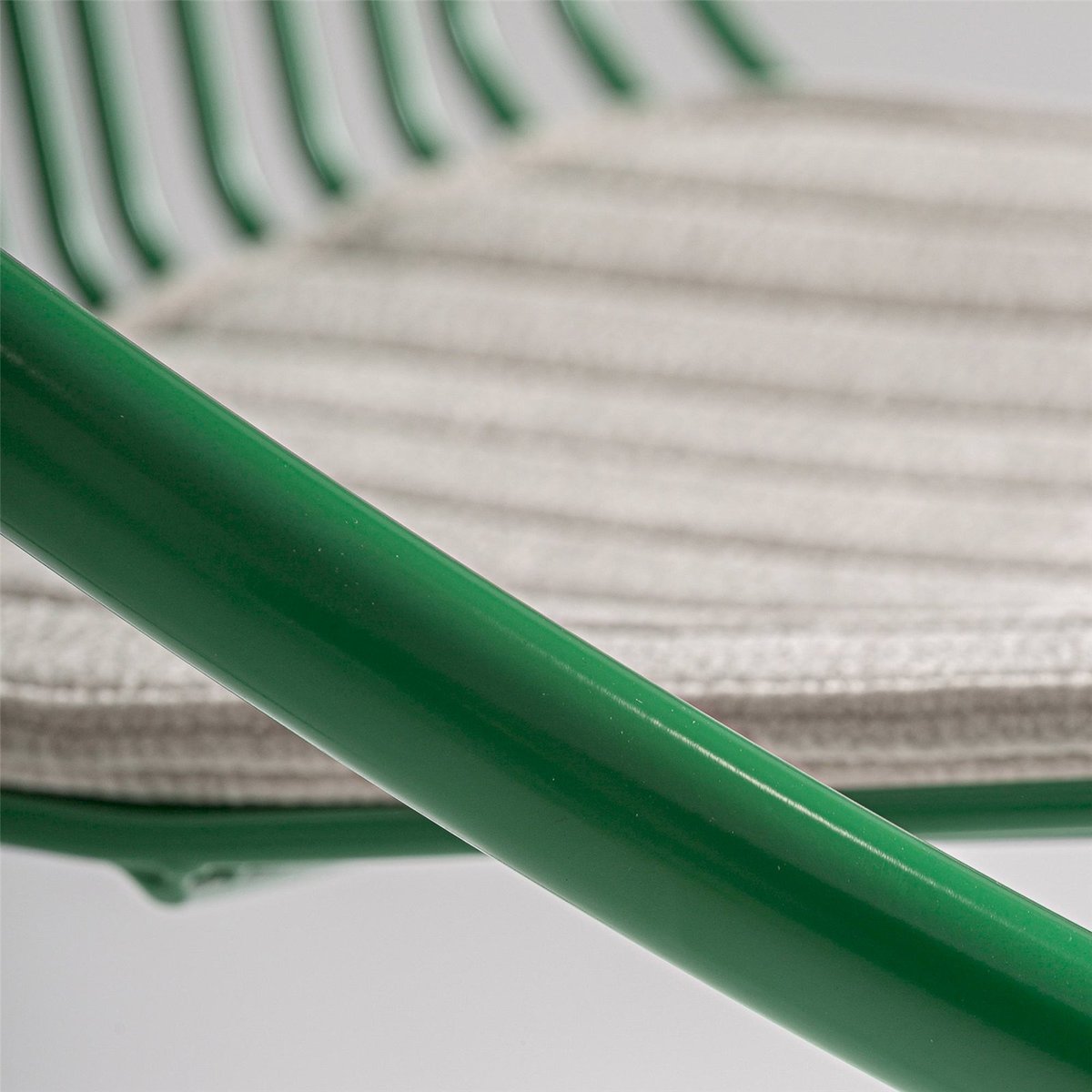 Tabouret de bar contemporain en métal vert et gris, RECOLLECTION