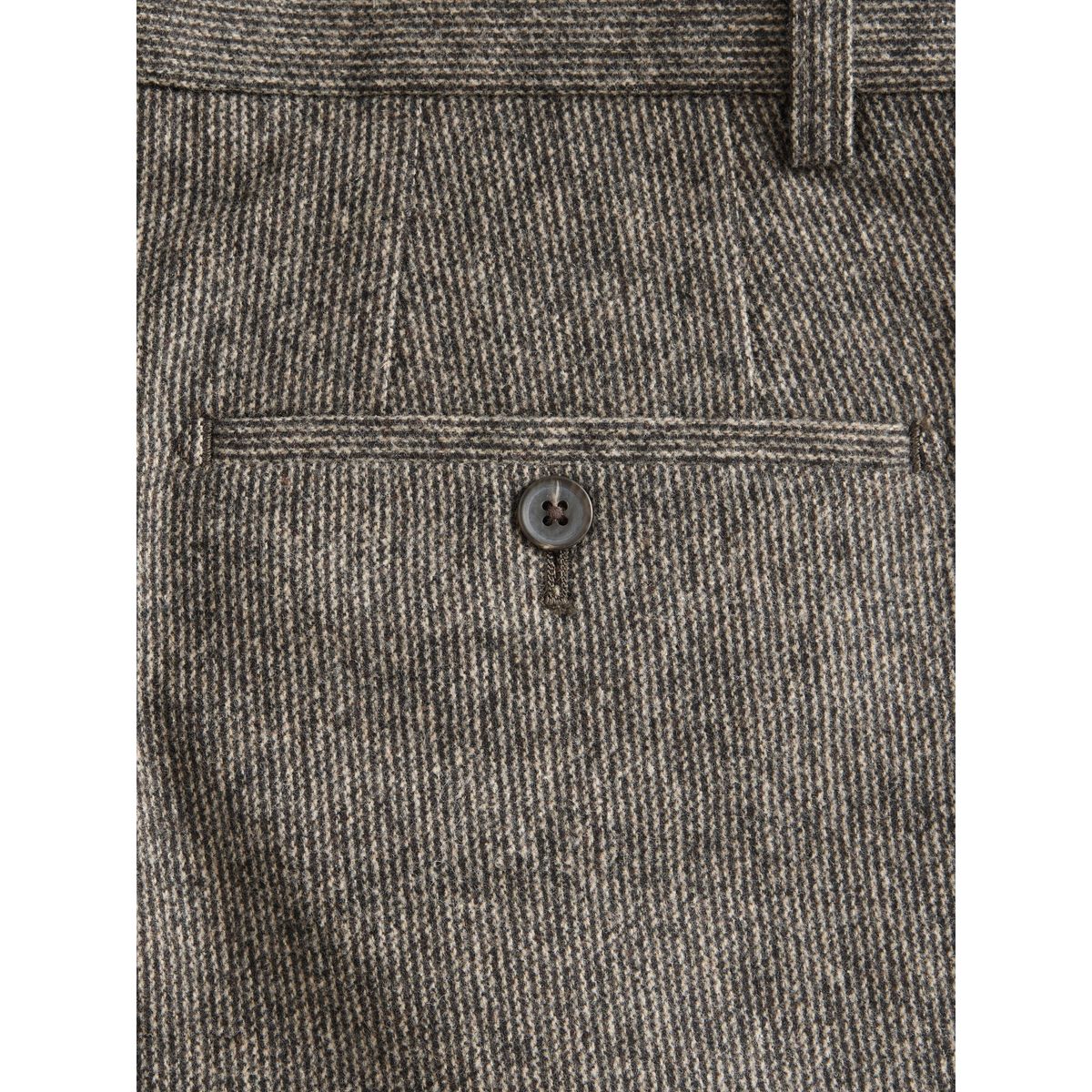 Pantalon nova fides texturé fuselé en laine taupe, NEXT