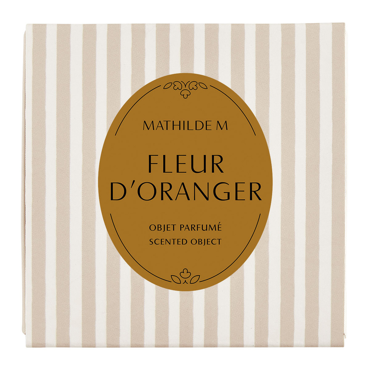 Coffret de 4 décors fondants en cire parfumée - FLEUR D'ORANGER blanc, MATHILDE M
