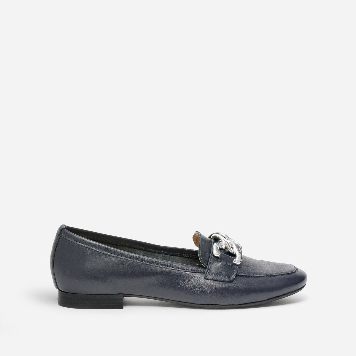 Mocassin en cuir FOGONY bleu fonce, ERAM