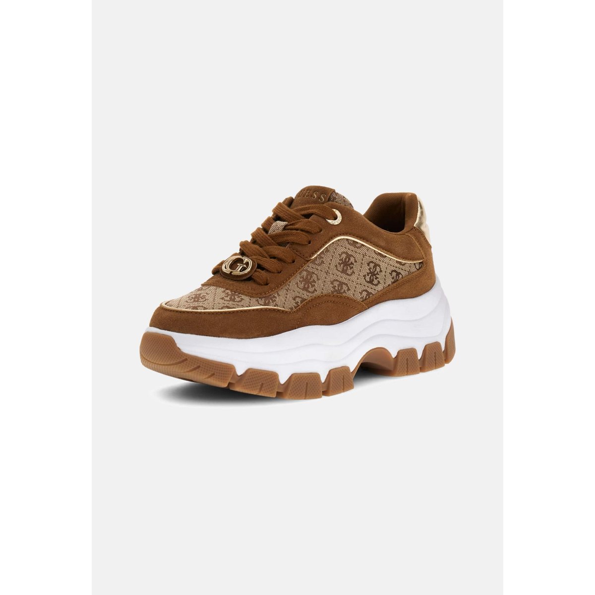 Baskets De Running Berrett 4G Logo Pivoine beige multi, GUESS