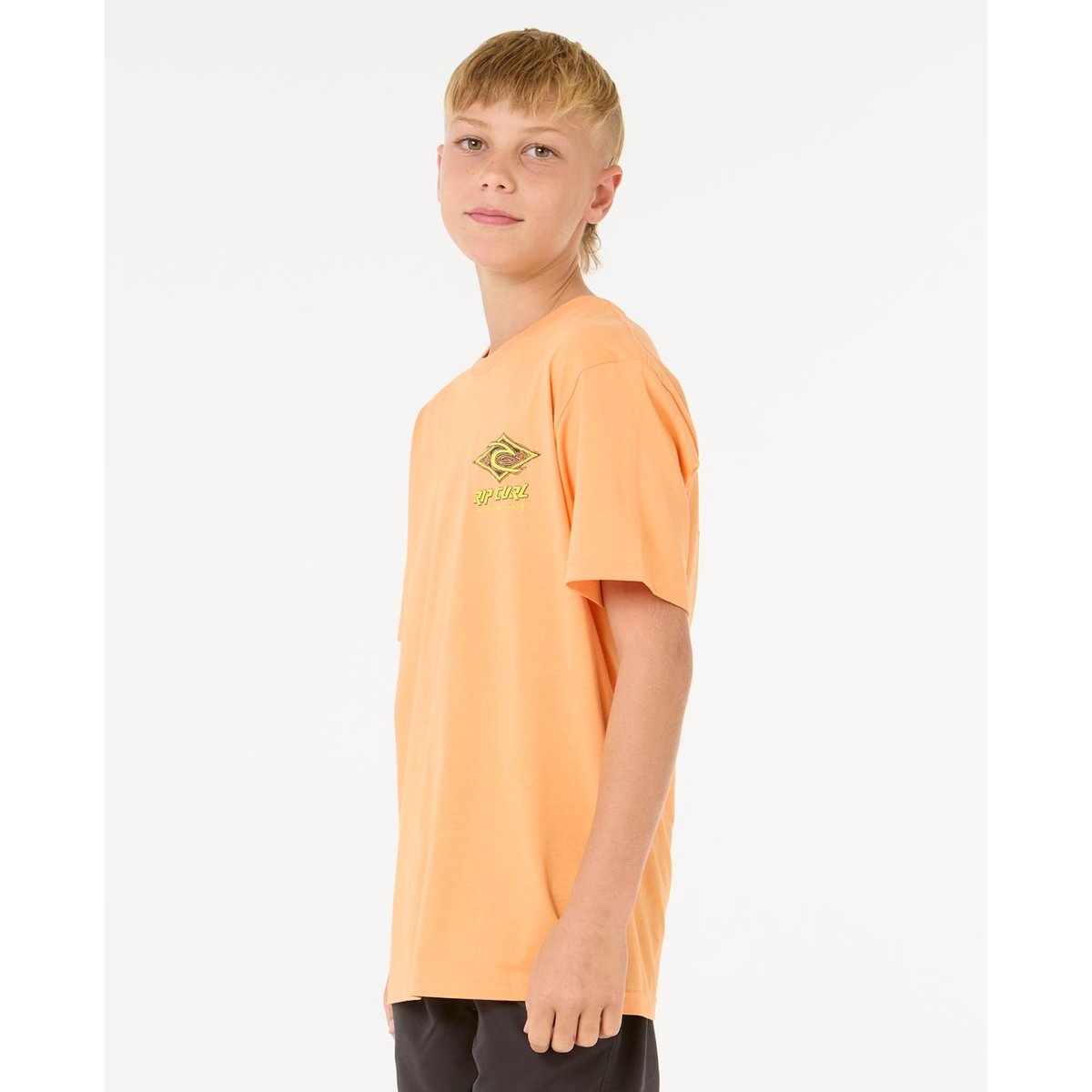 T-shirt RAW ENERGY DOLPHIN TEE - BOY zeste de mandarine, RIP CURL