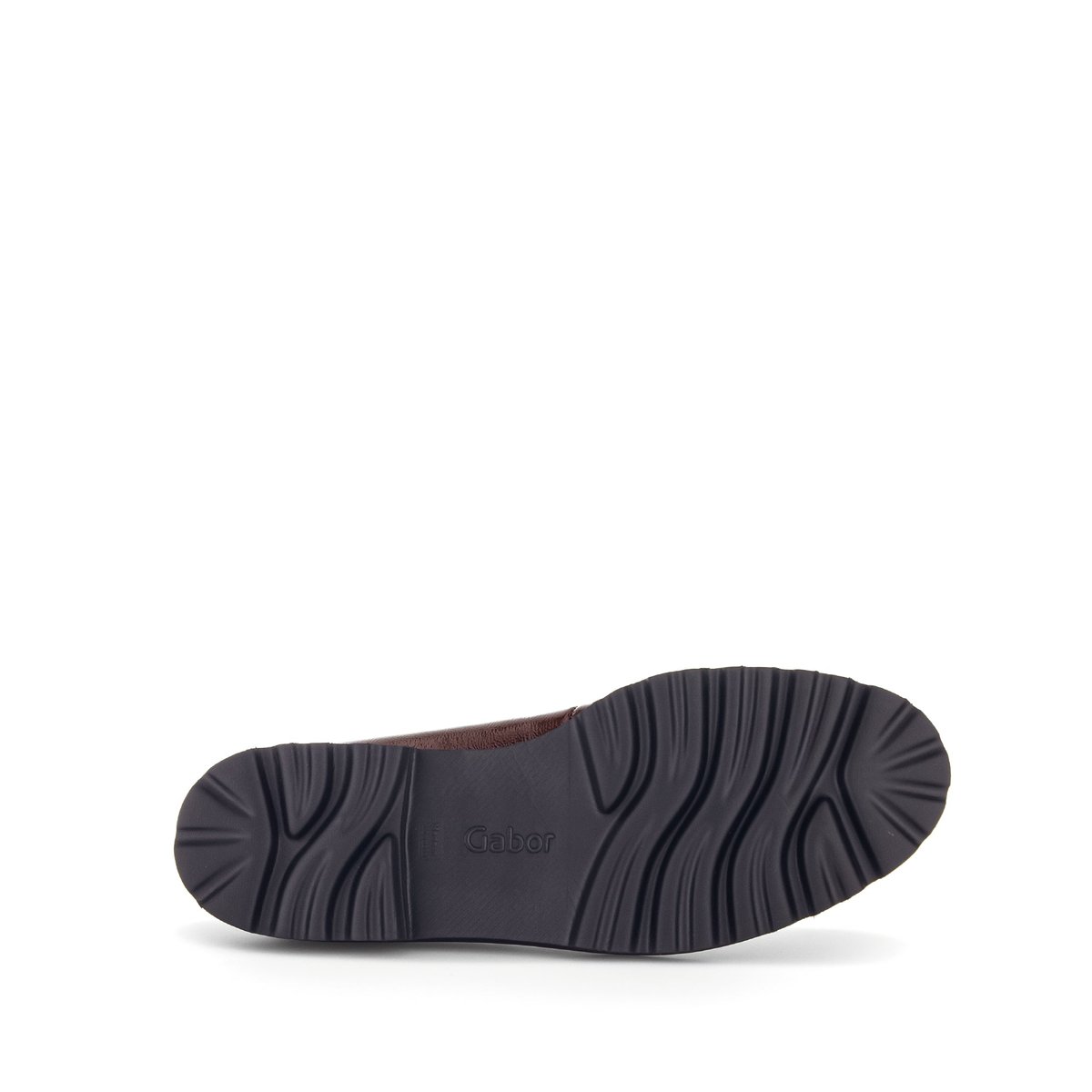 Mocassins en vernis à talon décroché bordeaux, GABOR