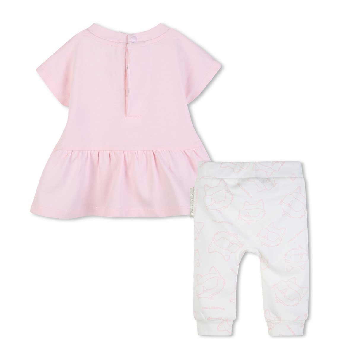 Ensemble robe et legging rose ecru, KARL LAGERFELD KIDS