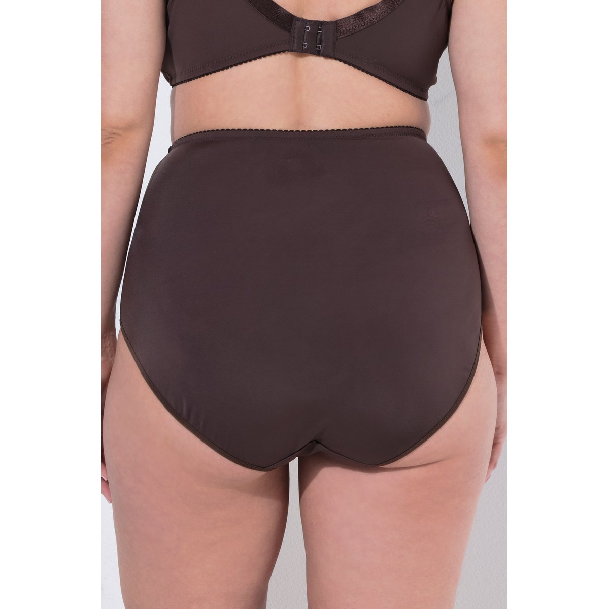 Culotte maxi TruYou en microfibre marron pin, ULLA POPKEN