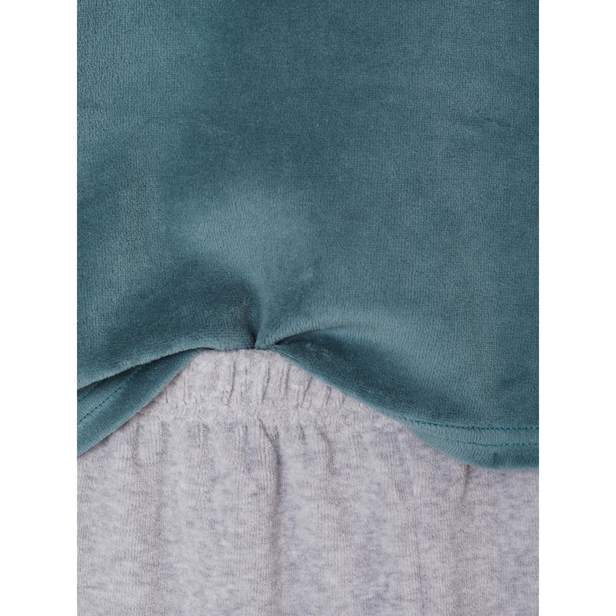 Pyjama en velours Snoopy vert d'eau, VERTBAUDET