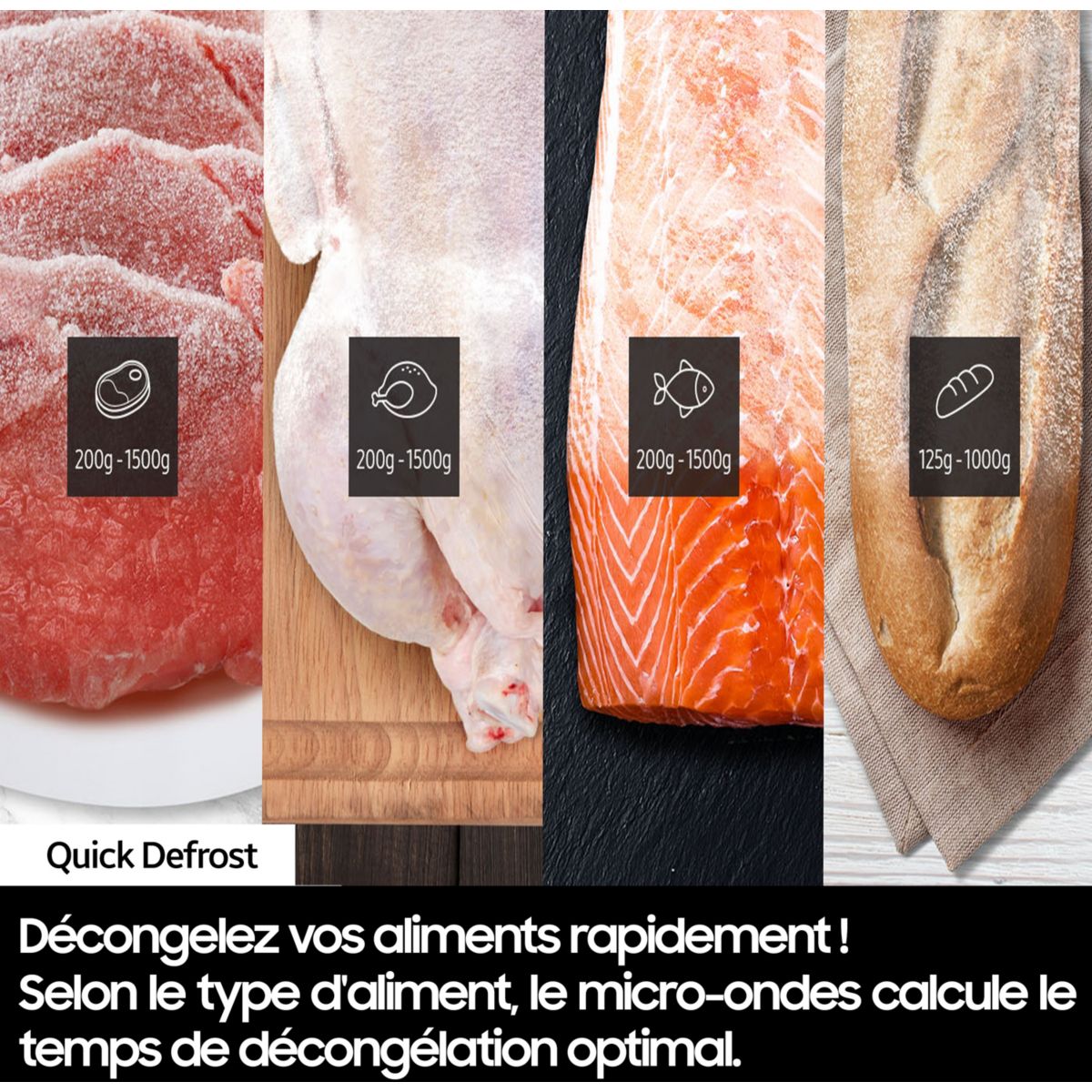 Micro ondes MS23DG4504AT 23L inox, SAMSUNG
