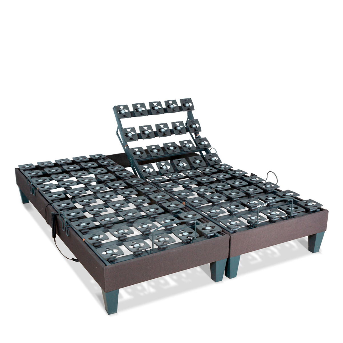 Ensemble Matelas Mémoire de forme ABSOLU avec sommier MONDOR blanc, BELLECOUR