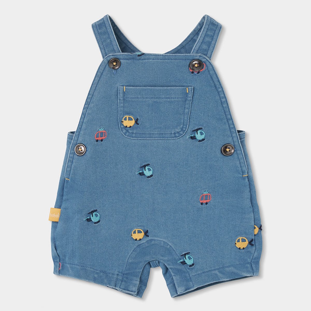 Ensemble bébé avec body et salopette jaune, BOBOLI