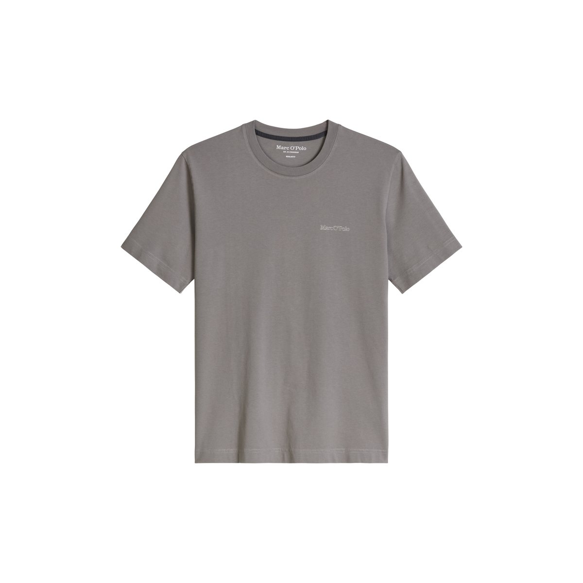 T-shirt regular en coton bio régénéré gris, MARC O'POLO