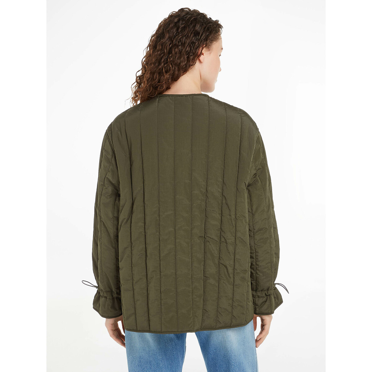 Quilted Jacket khaki, TOMMY JEANS