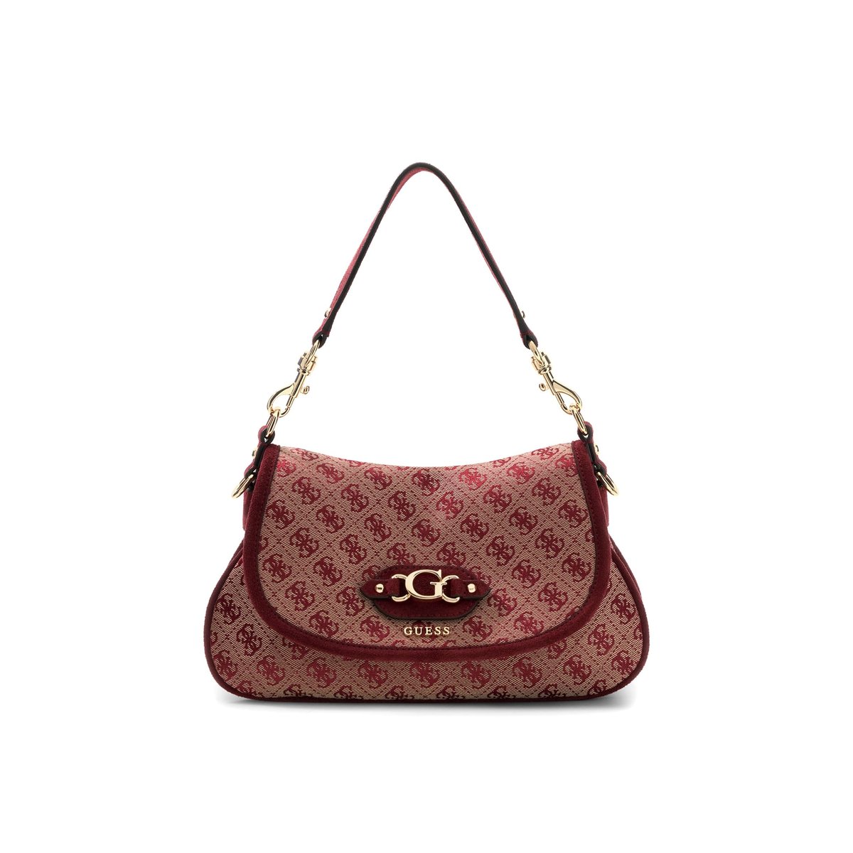 Sac À Épaule Avec Logo Samantha rouge multi, GUESS