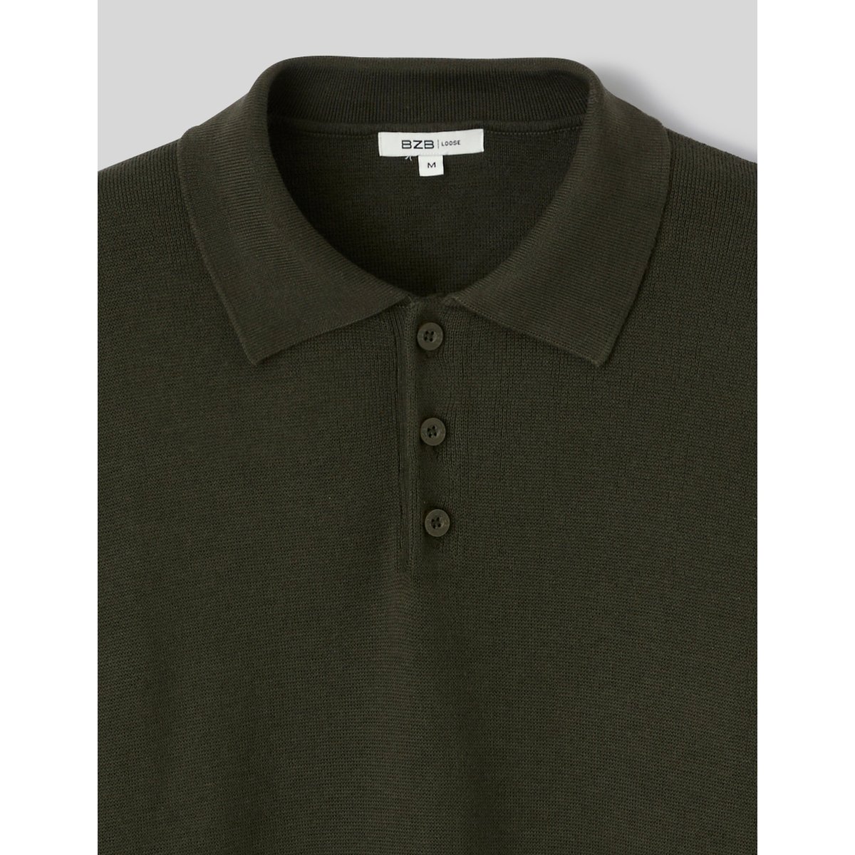Pull col polo kaki, BZB