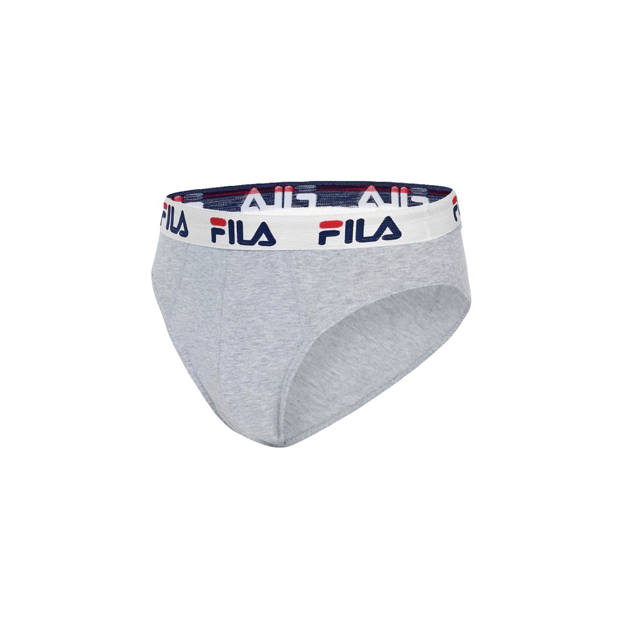 Lot De 4 Slips Coton Fu5015 bleu marine/noir/blanc/gris, FILA