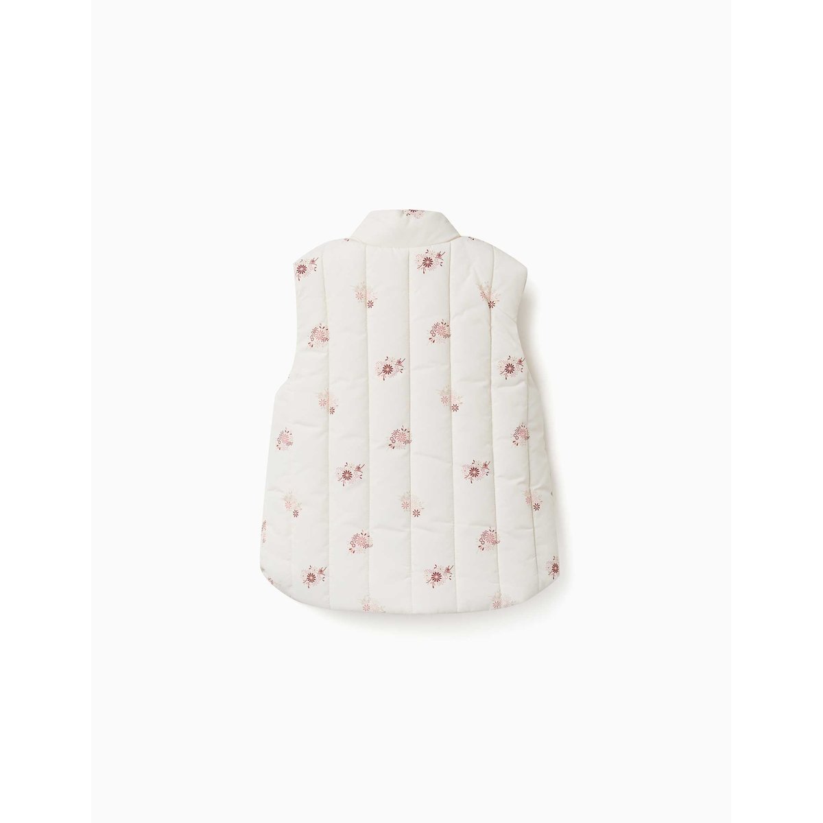 Doudoune sans manches avec motif floral et poches blanc, ZIPPY
