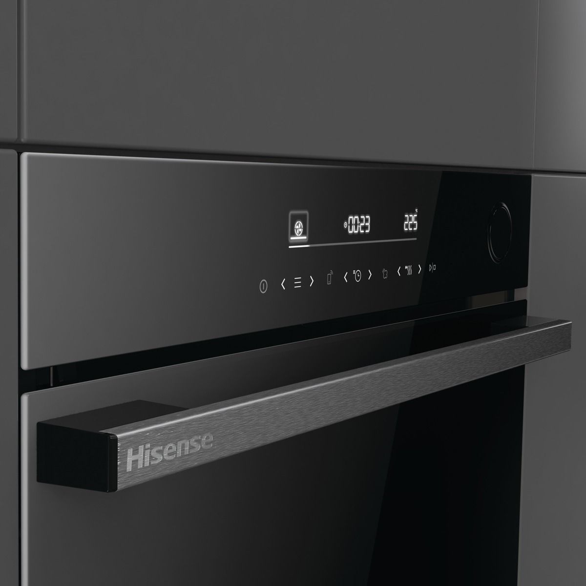 Four encastrable fonction vapeur BSA66346PBGWIFI - Pyrolyse, Ajout Vapeur, Air Fry, Wifi, 77L couleur unique, HISENSE