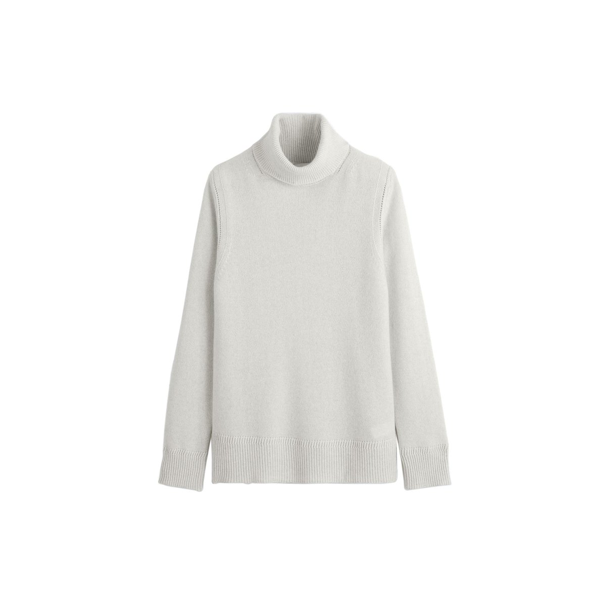 Pull col roulé oversize en cachemire blanc, RODIER