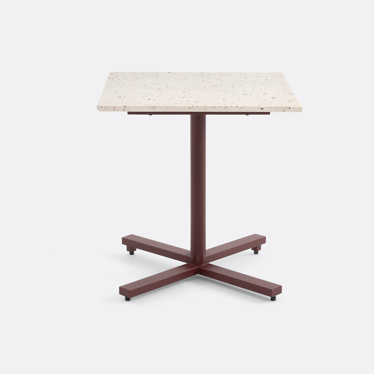 Table de jardin, plateau rabattable en terrazzo, OPALA terracotta, LA REDOUTE INTERIEURS
