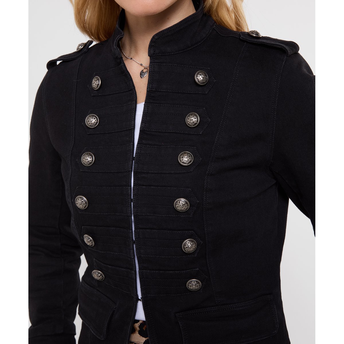 Veste Militaire en Jean Ultime noir, JOE BROWNS