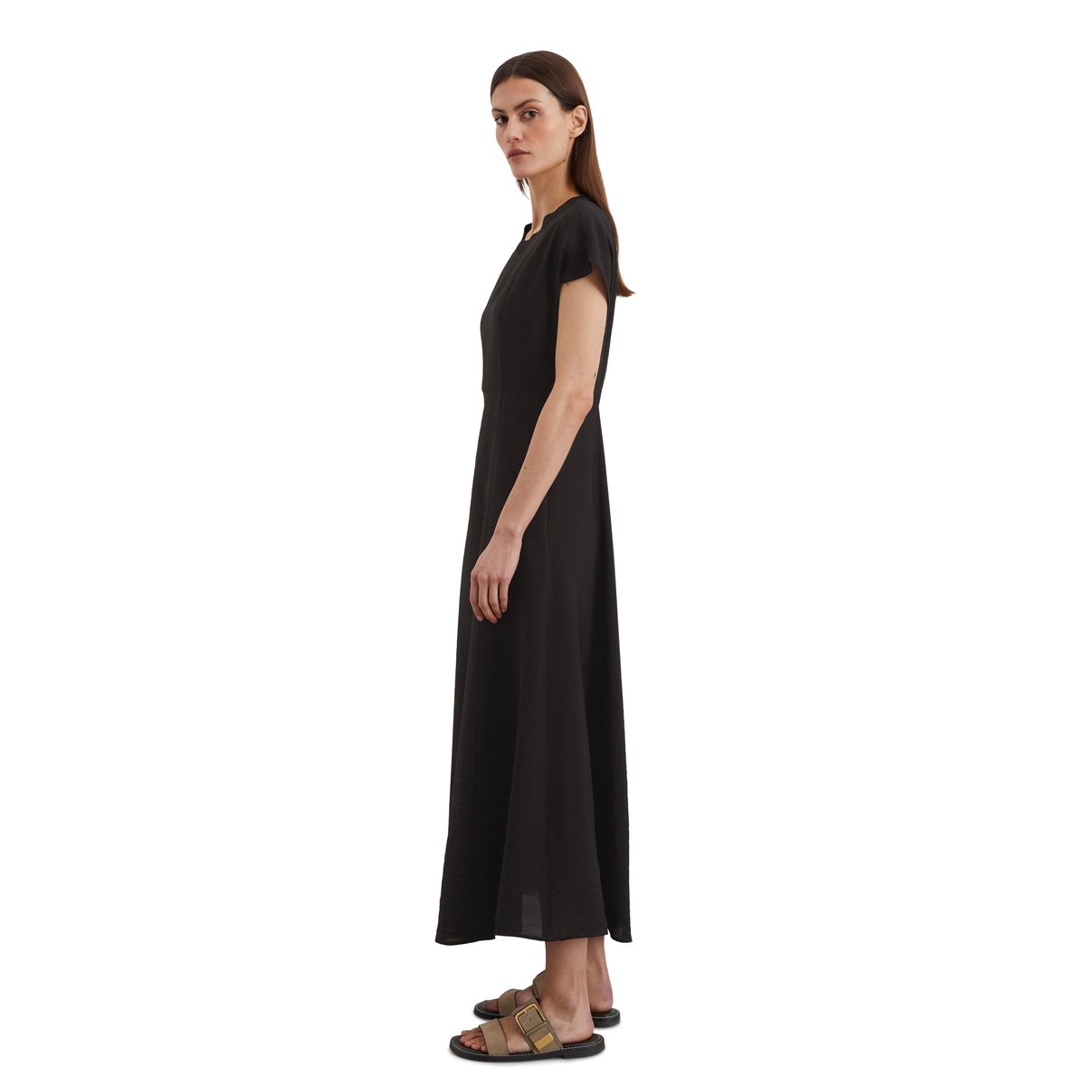 Robe regular en LENZING™ ECOVERO™ noir, MARC O'POLO