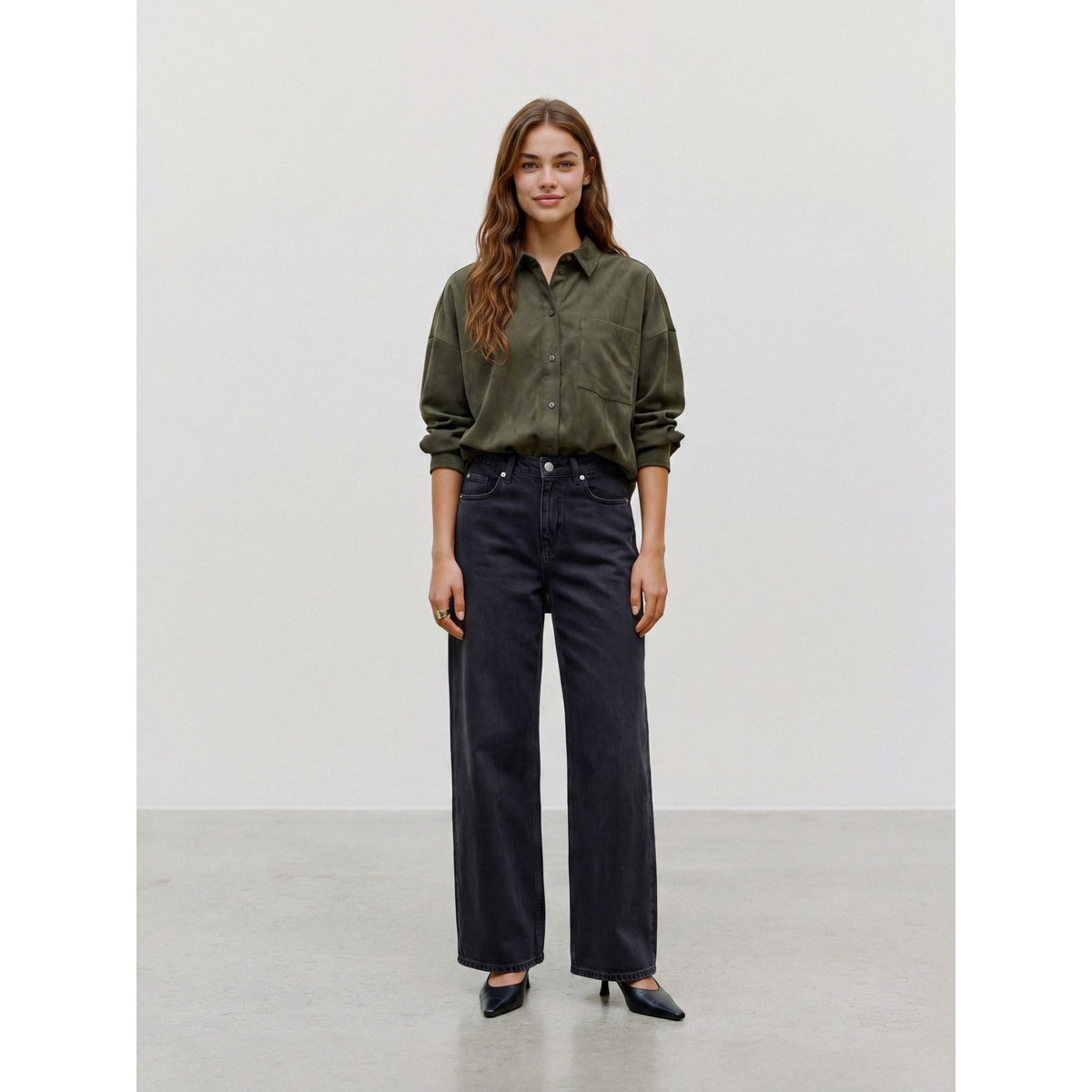 Chemise En Corduroy forest night 1, VERO MODA