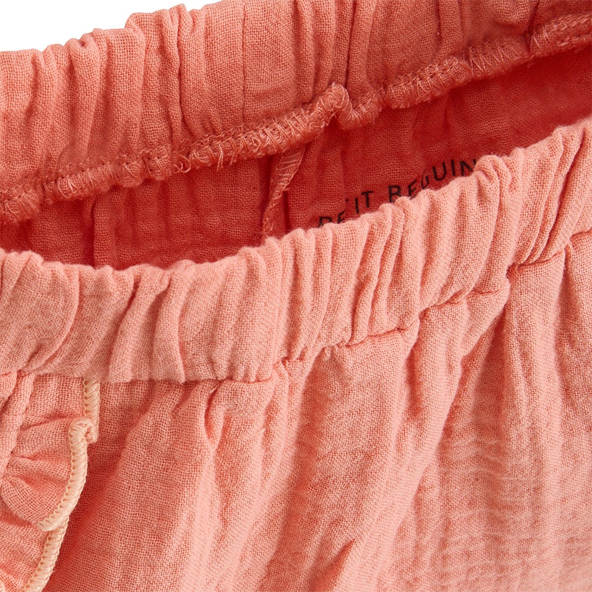 Short enfant en gaze de coton Santa Giulia orange, PETIT BEGUIN
