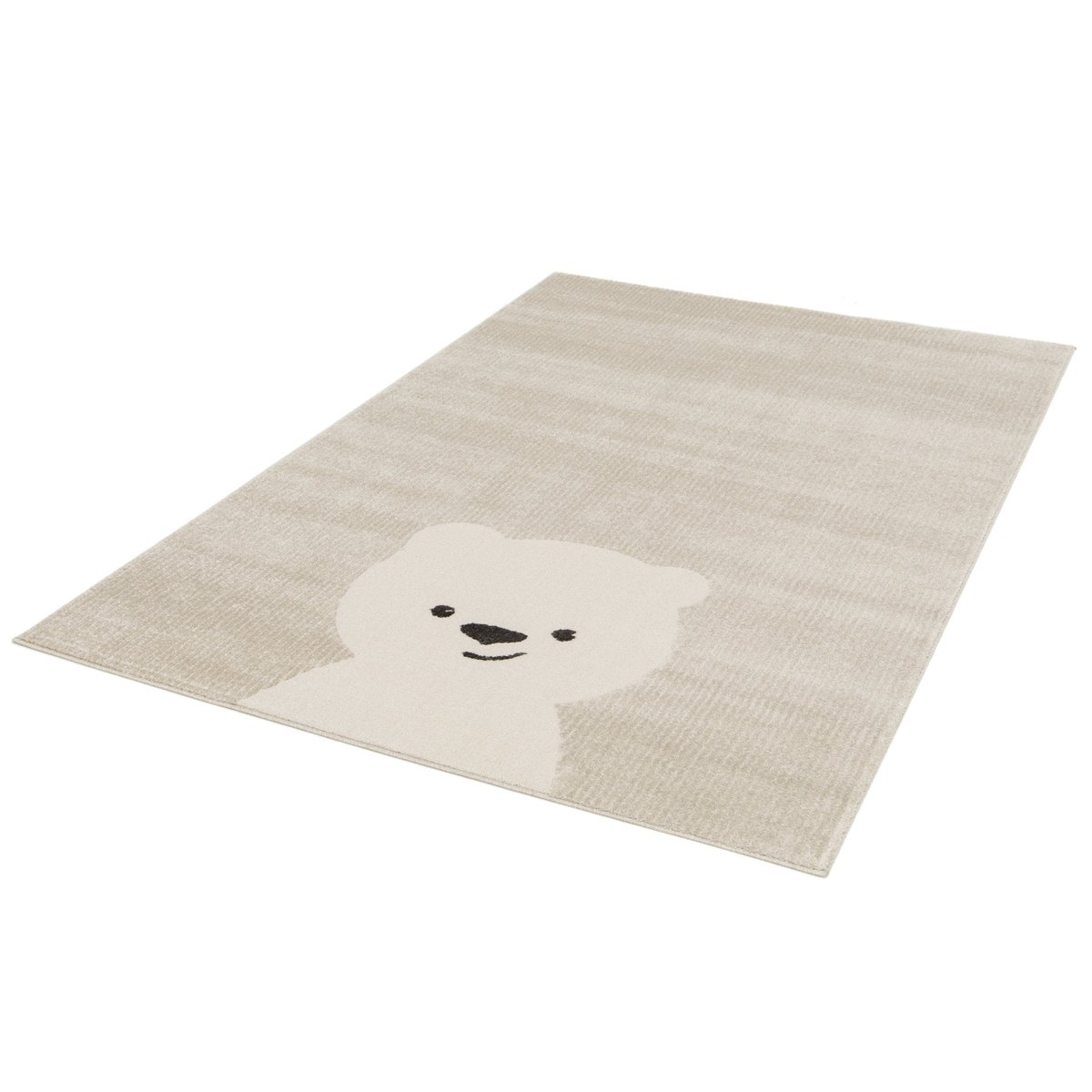 Tapis enfant super doux OURSON beige sable, AFK LIVING