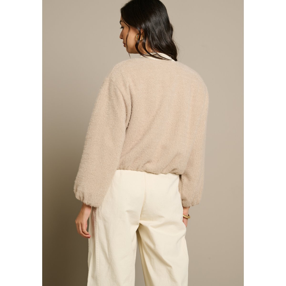 Veste douce ballon lt beige, LOLALIZA