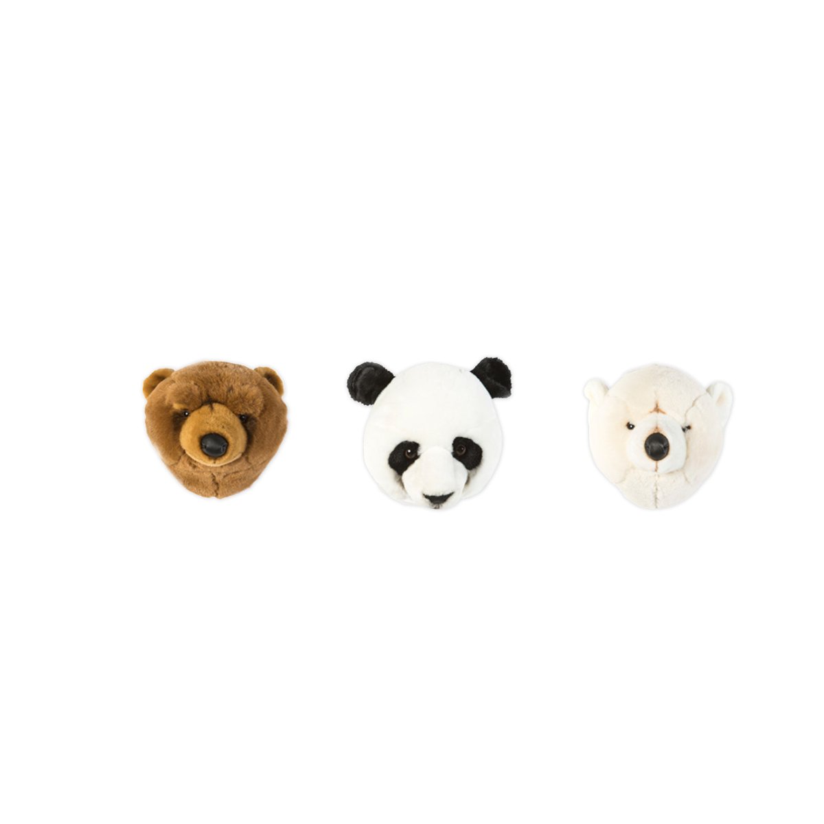 Boîte aux trophées peluches minis set de 3 OURS multicolor, WILD AND SOFT