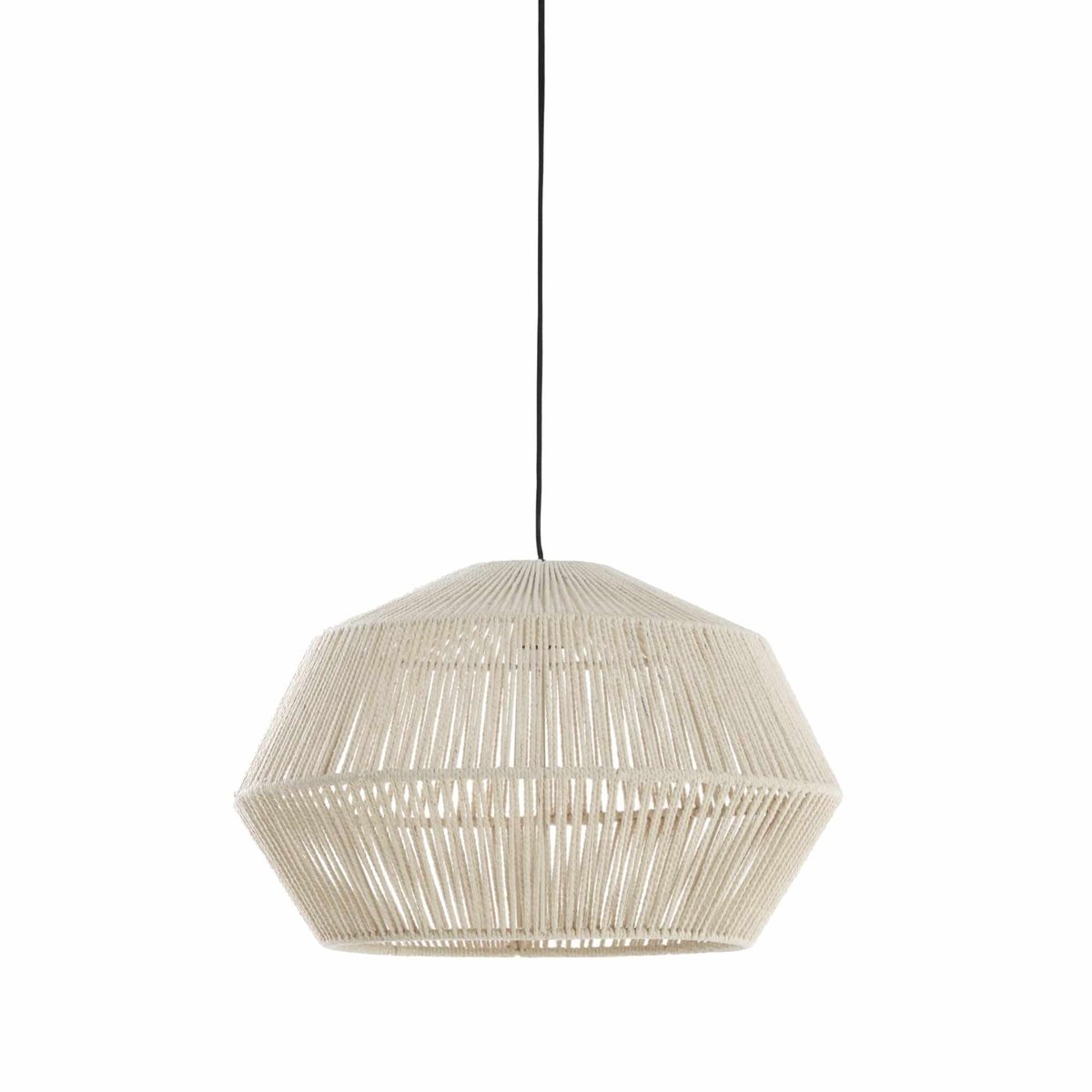 Lampe Suspendue Métal DEYA crème, LIGHT & LIVING