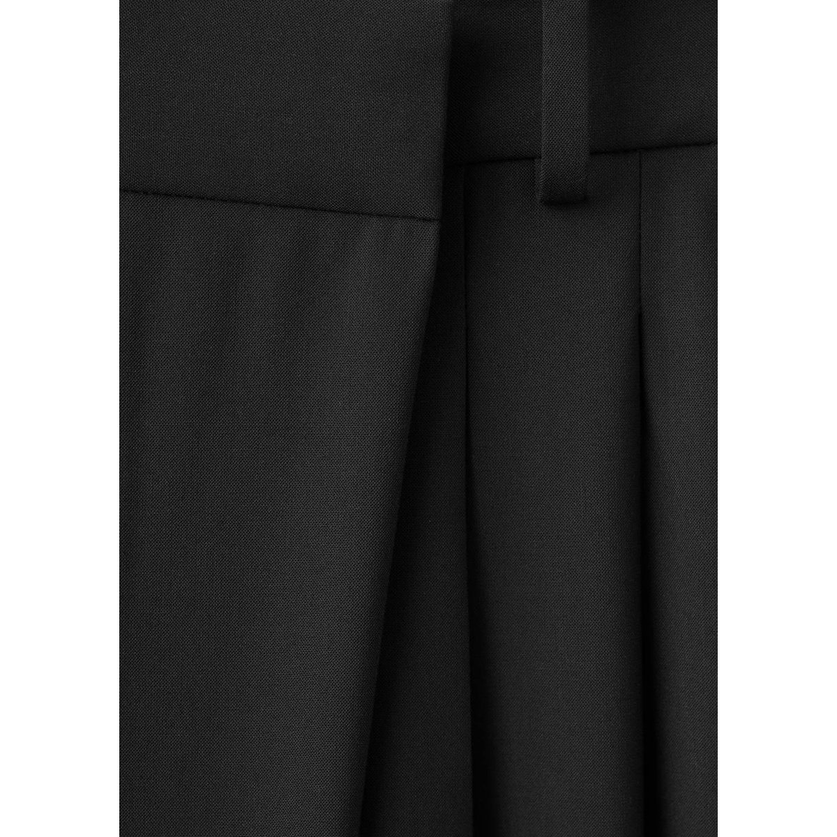 Pantalon croisé asymétrique noir, MANGO