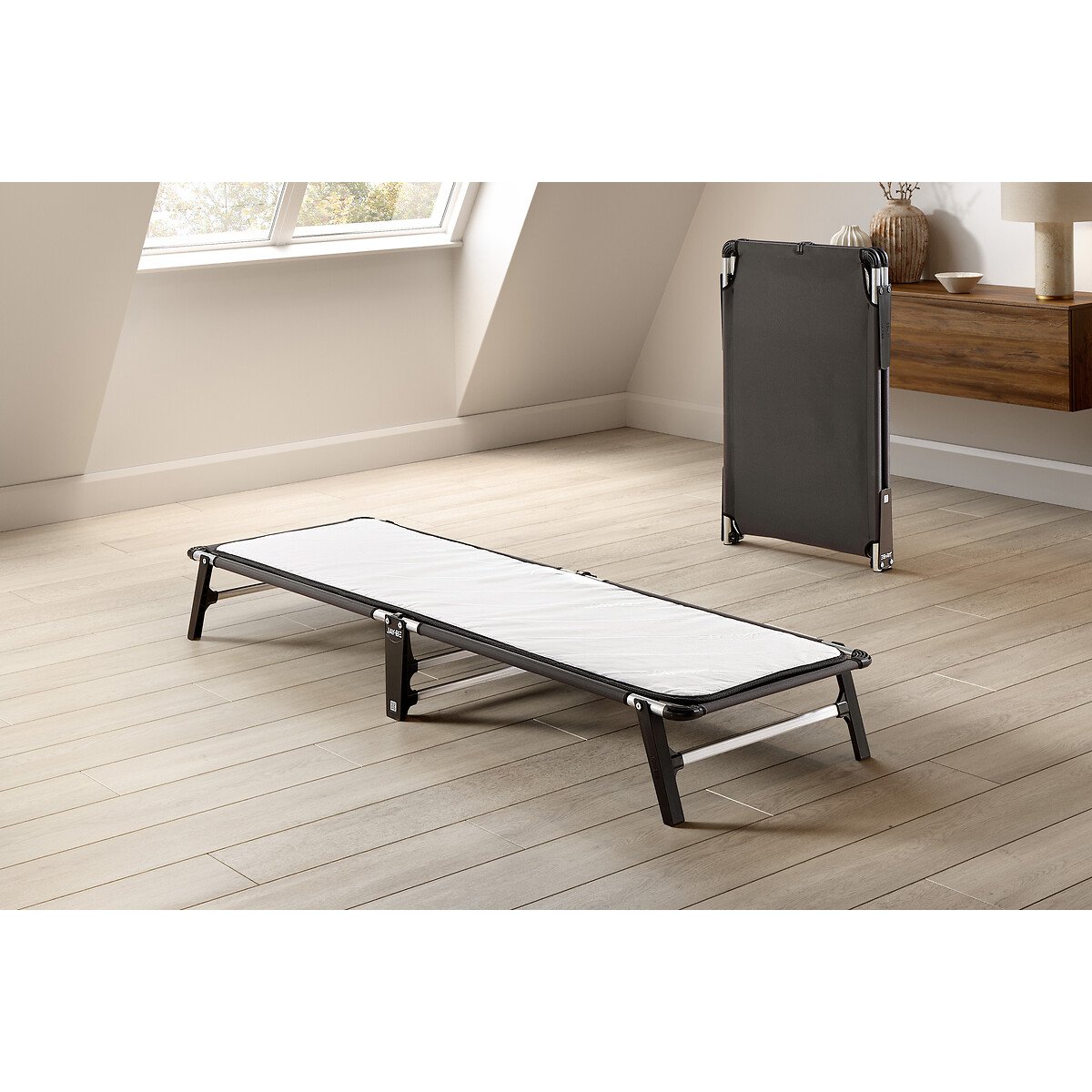 Jay-Be® Lite Folding Bed with e-Fibre Insulator Pad black, JAY-BE