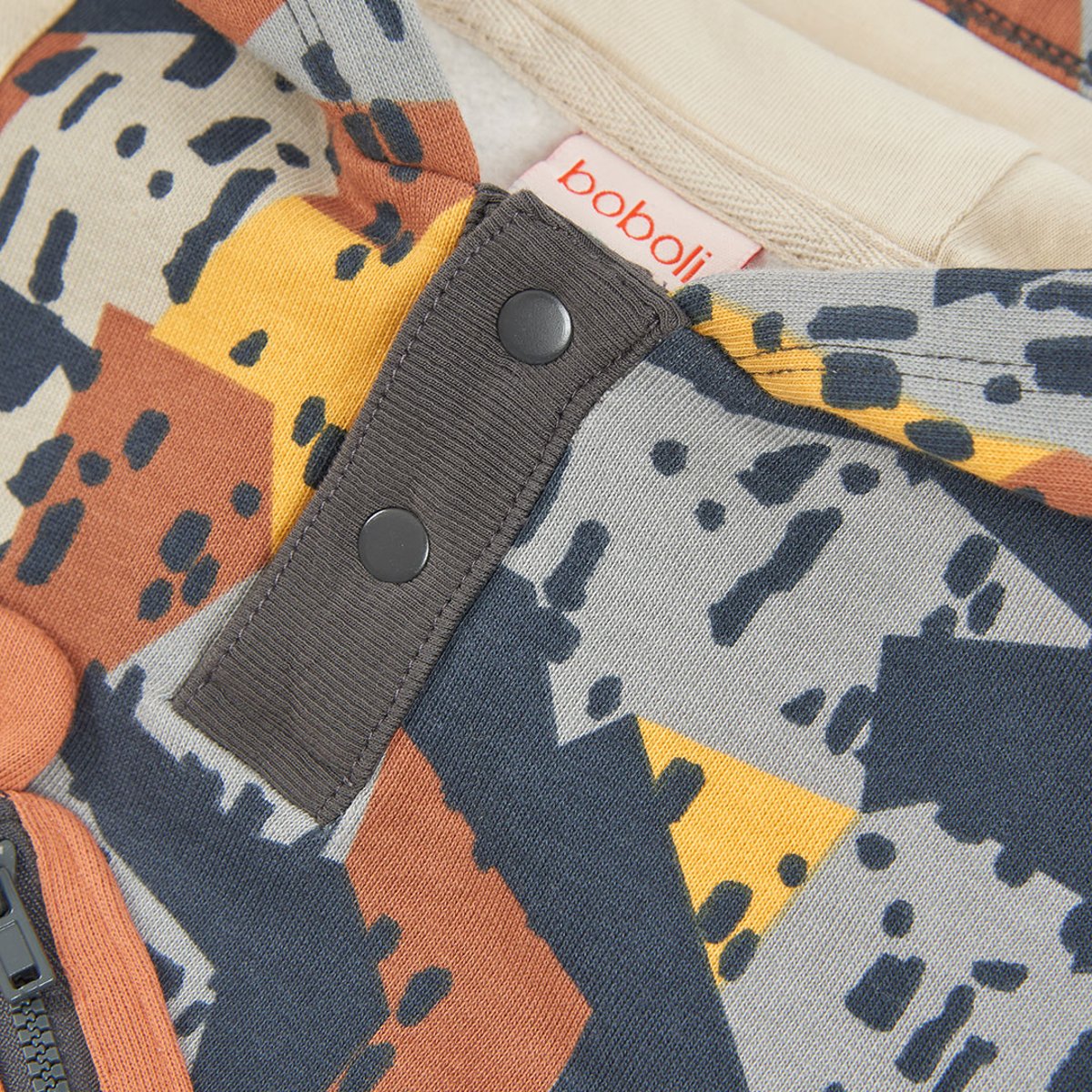 Sweat-shirt garçon en molleton imprimé avec ours multicolore, BOBOLI