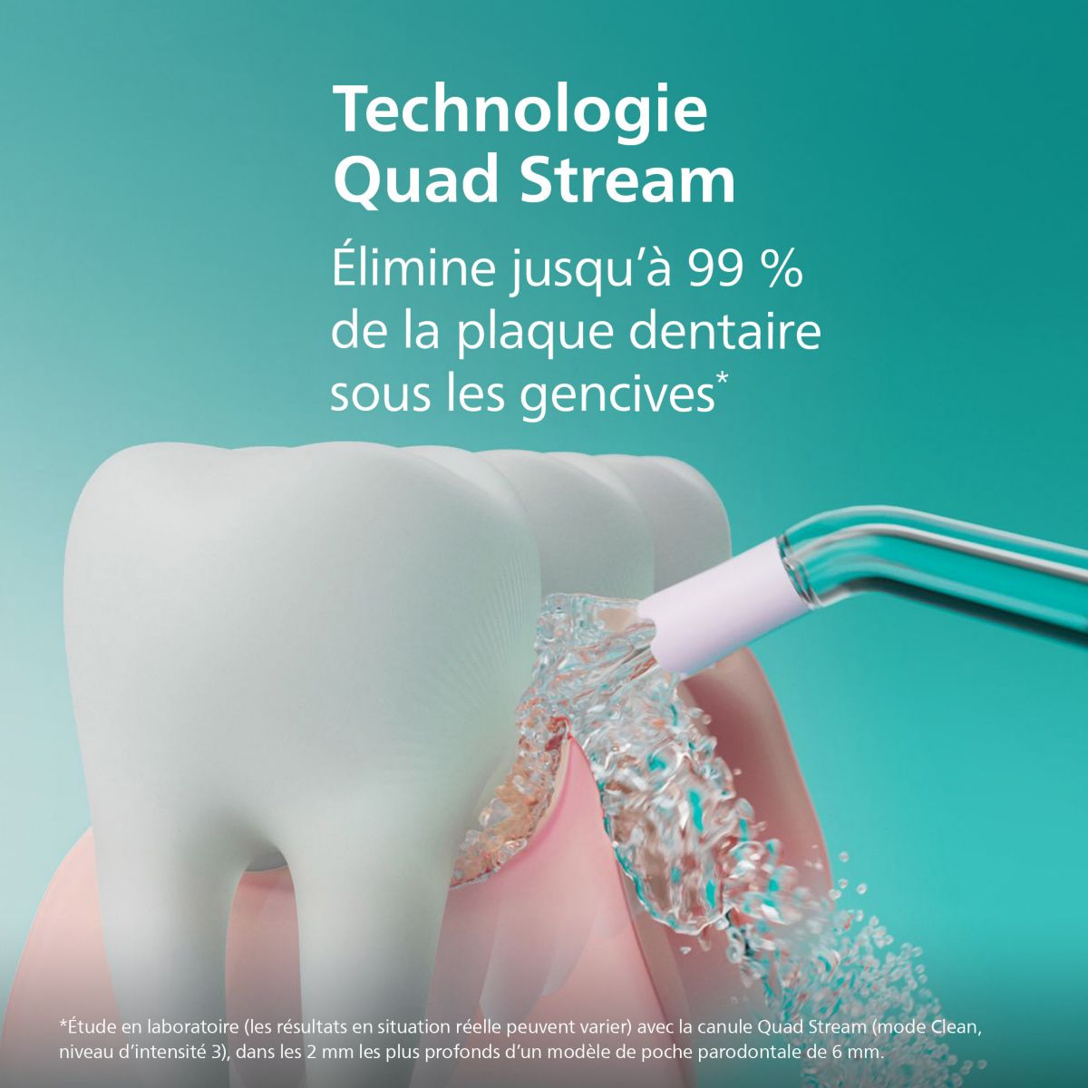 Hydropulseur Sonicare Powerflosser 3000 HX3826/31 sans fil couleur unique, PHILIPS
